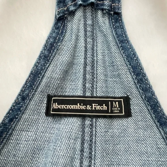 Abercrombie & Fitch 💙 Denim Shorts Overalls 💙 - Picture 8 of 9